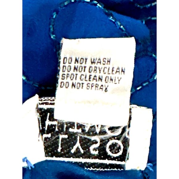 All Silk Vintage Dress by Allyson Whitmore S Teal Hand Beaded Cocktail Party Chi - Picture 11 of 12